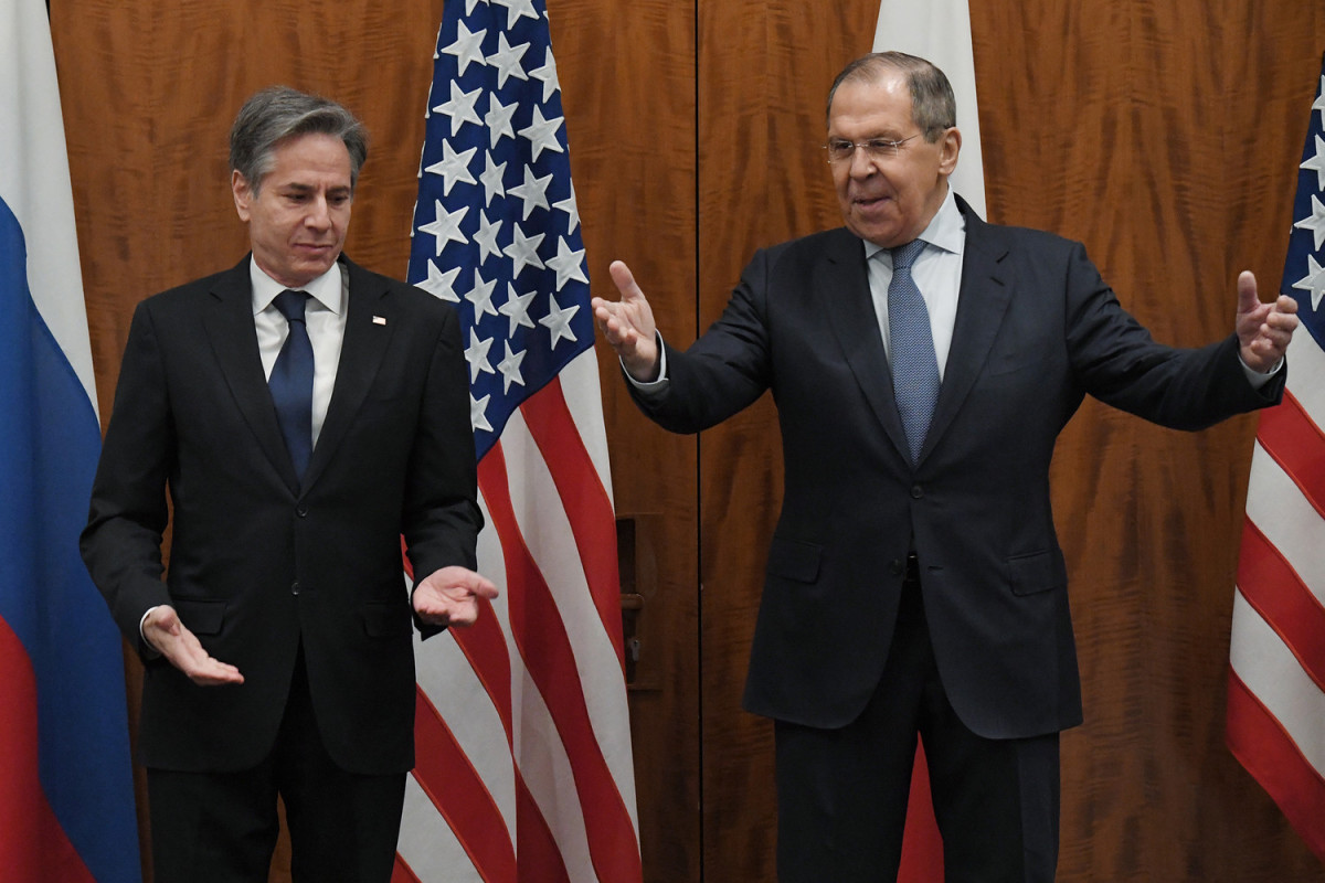 Министр иностранных дел России Сергей Лавров и госсекретарь США Энтони Блинкен