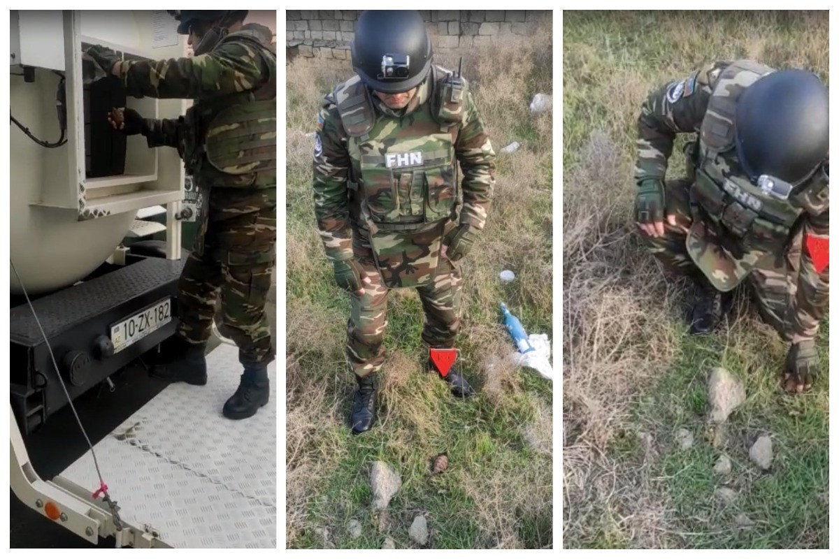 В Баку обнаружена граната на железнодорожном переезде