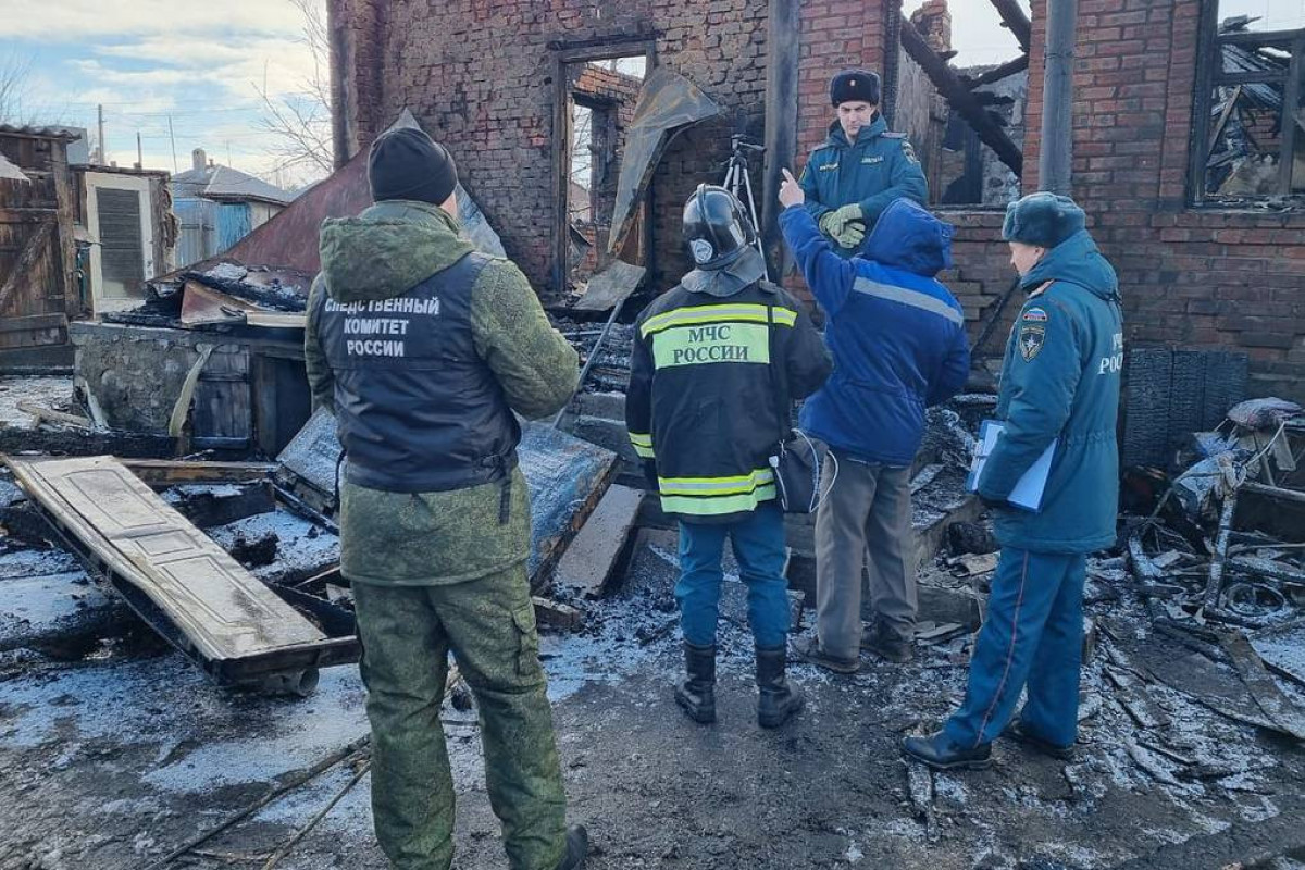 Пожар в Ростовской области РФ