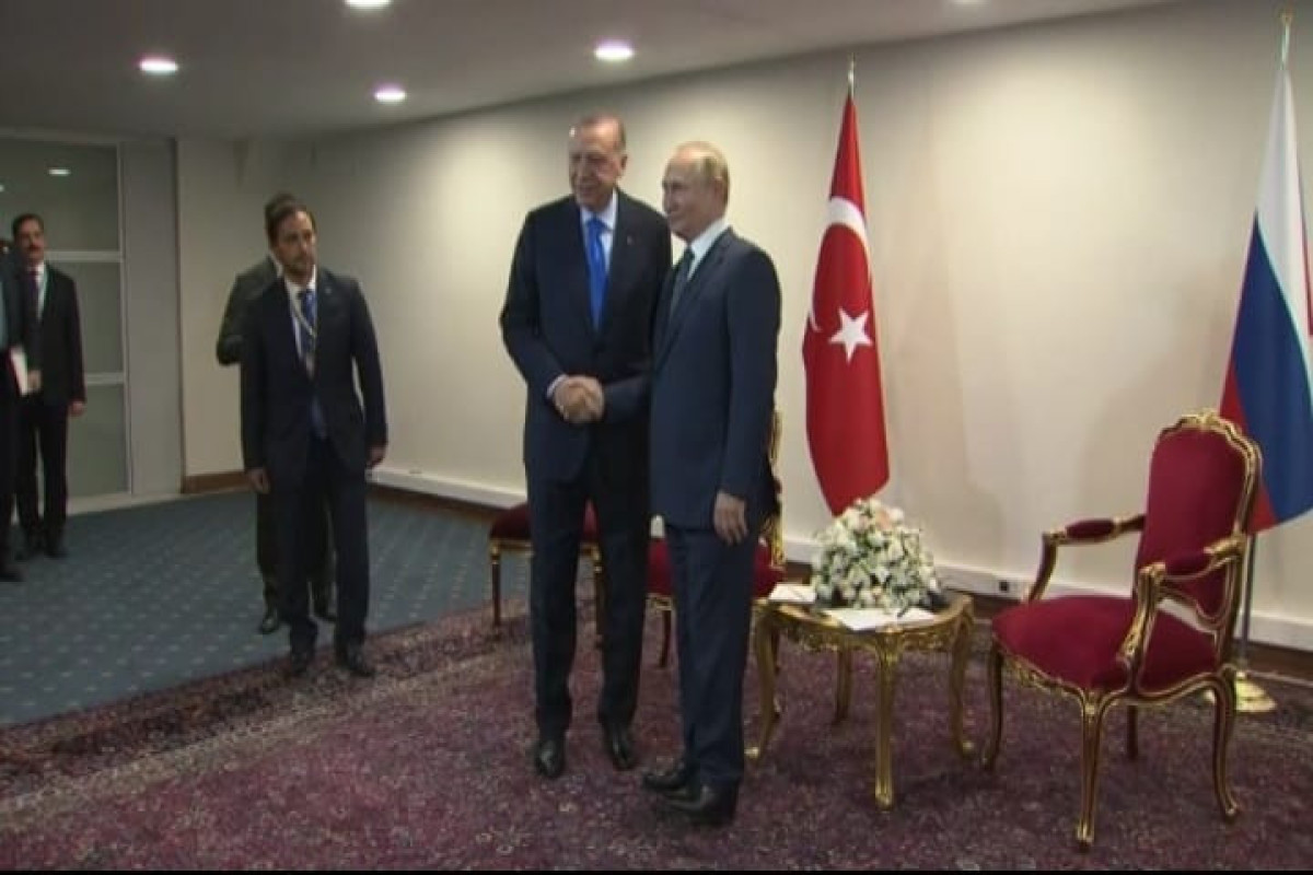 встреча президентов Турции и России Реджепа Тайипа Эрдогана и  Владимира Путина в Тегеране