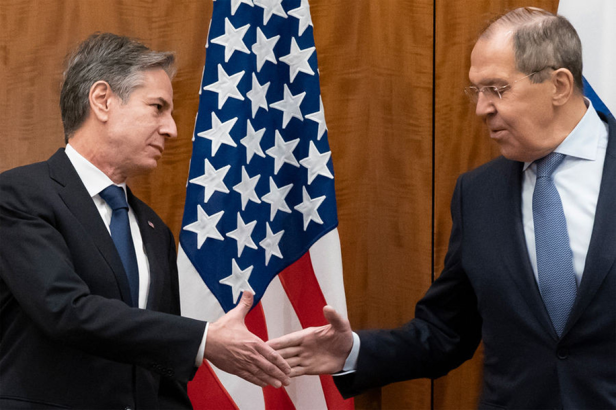Госсекретарь США Энтони Блинкен и главой российского МИД Сергей Лавров