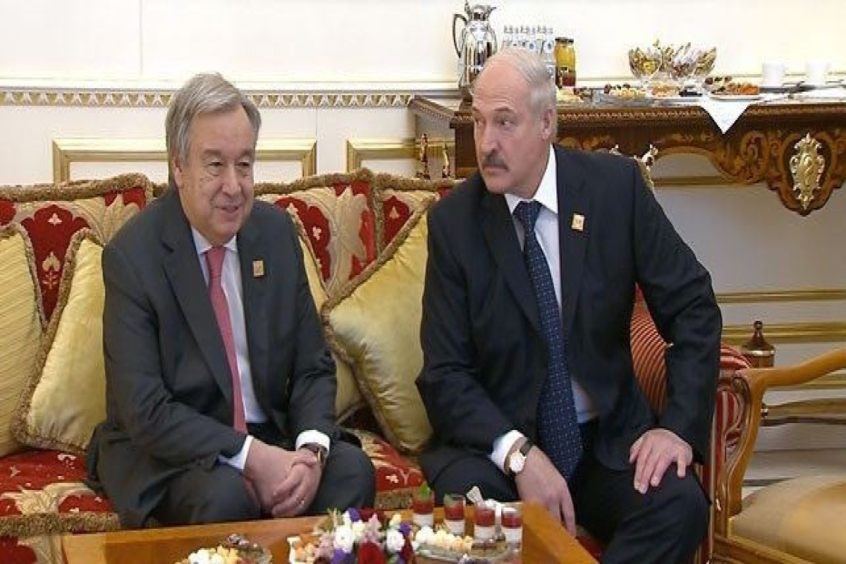 Антониу Гутерриш, Александр Лукашенко