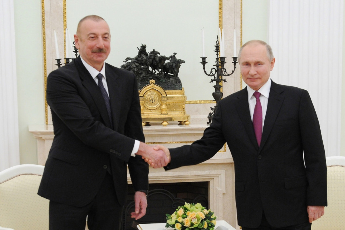 Президент Ильхам Алиев, Владимир Путин
