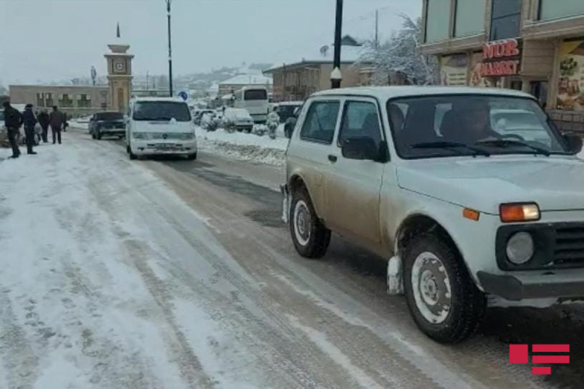 В Гядабее и Дашкесане высота снежного покрова составила 70 см-ФОТО 