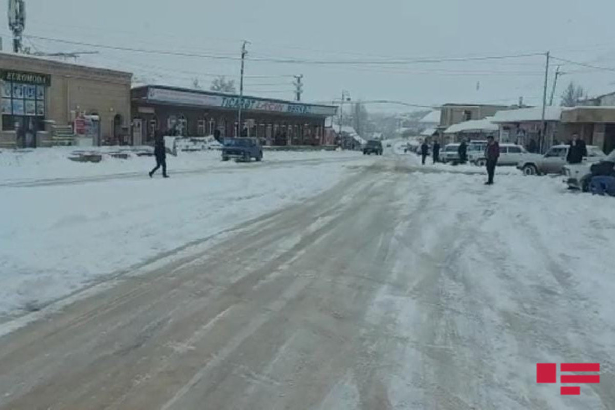 В Гядабее и Дашкесане высота снежного покрова составила 70 см-ФОТО 