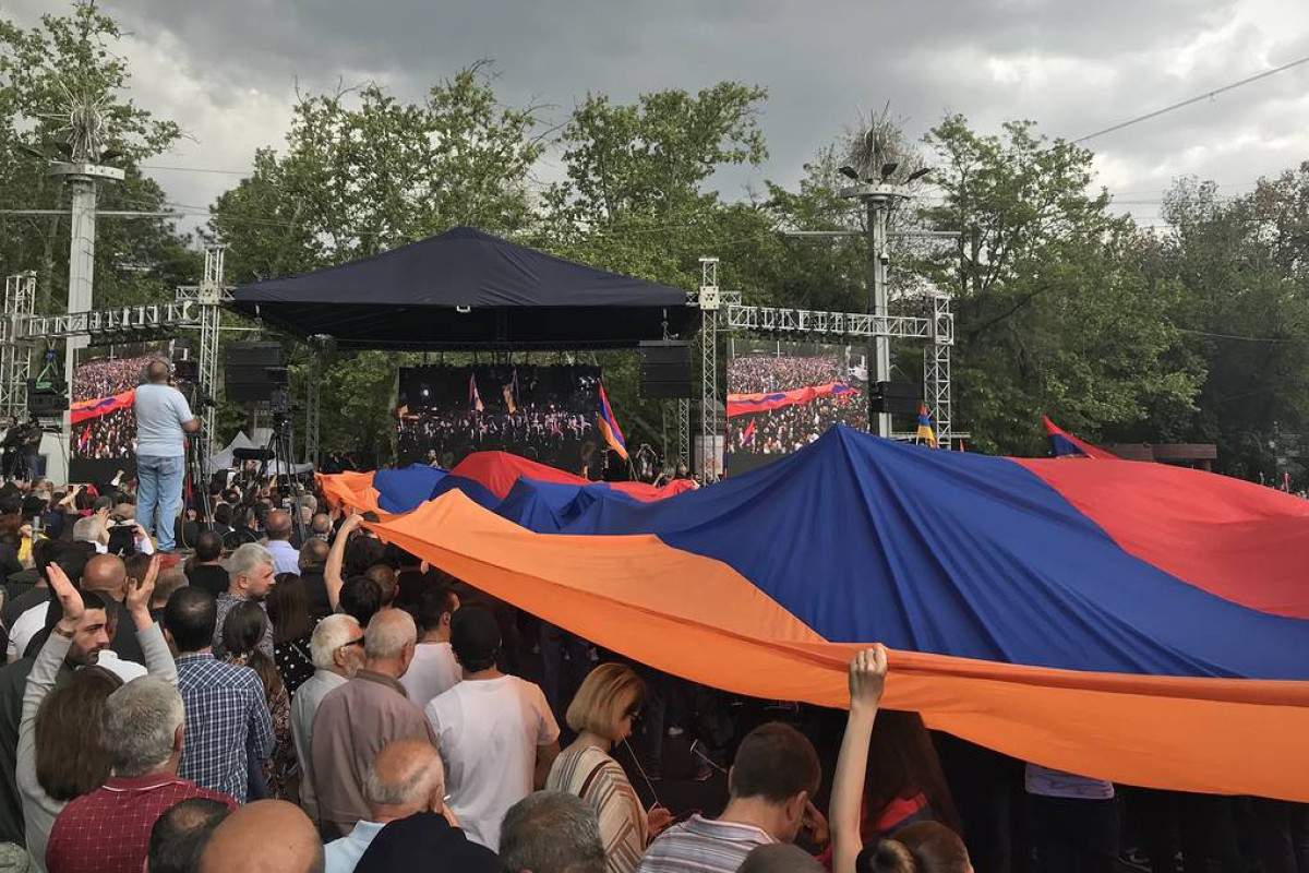 Акция протеста в Ереване