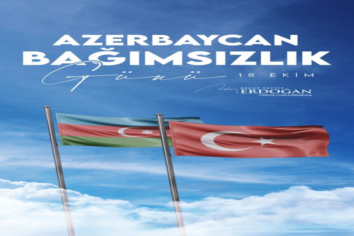 Президент Эрдоган поделился публикацией по случаю Дня Восстановления Независимости Азербайджана