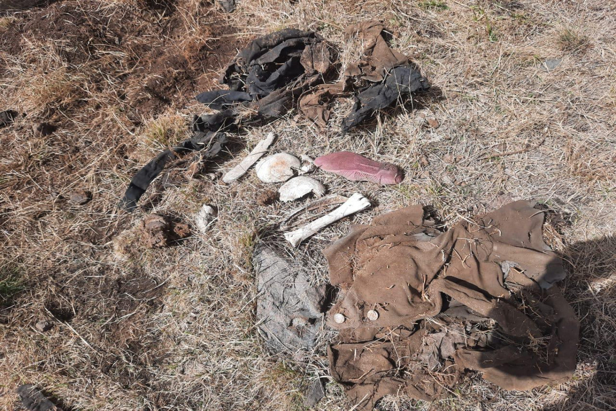 В Кяльбаджаре обнаружены останки скелета человека, предположительно убитого при пытках в армянском плену-ФОТО 