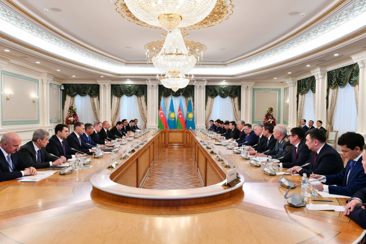 Президент Ильхам Алиев: Казахстан и Азербайджан являются странами, которые строят свою судьбу, свое будущее сами