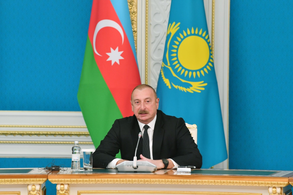 Президент: Союзнические отношения – это прочный фундамент будущего развития взаимодействия между Азербайджаном и Казахстаном