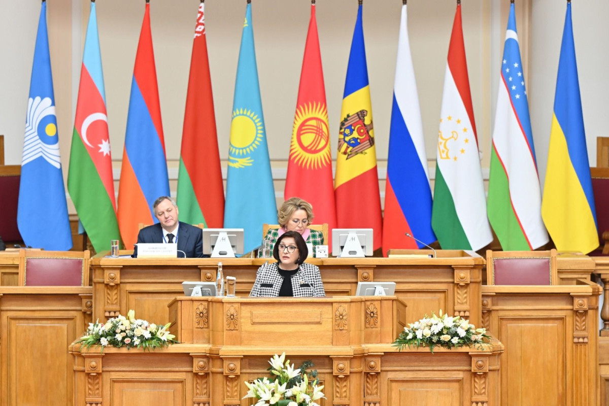 Сахиба Гафарова рассказала на пленарном заседании МПА СНГ о военно-политических провокациях Армении
