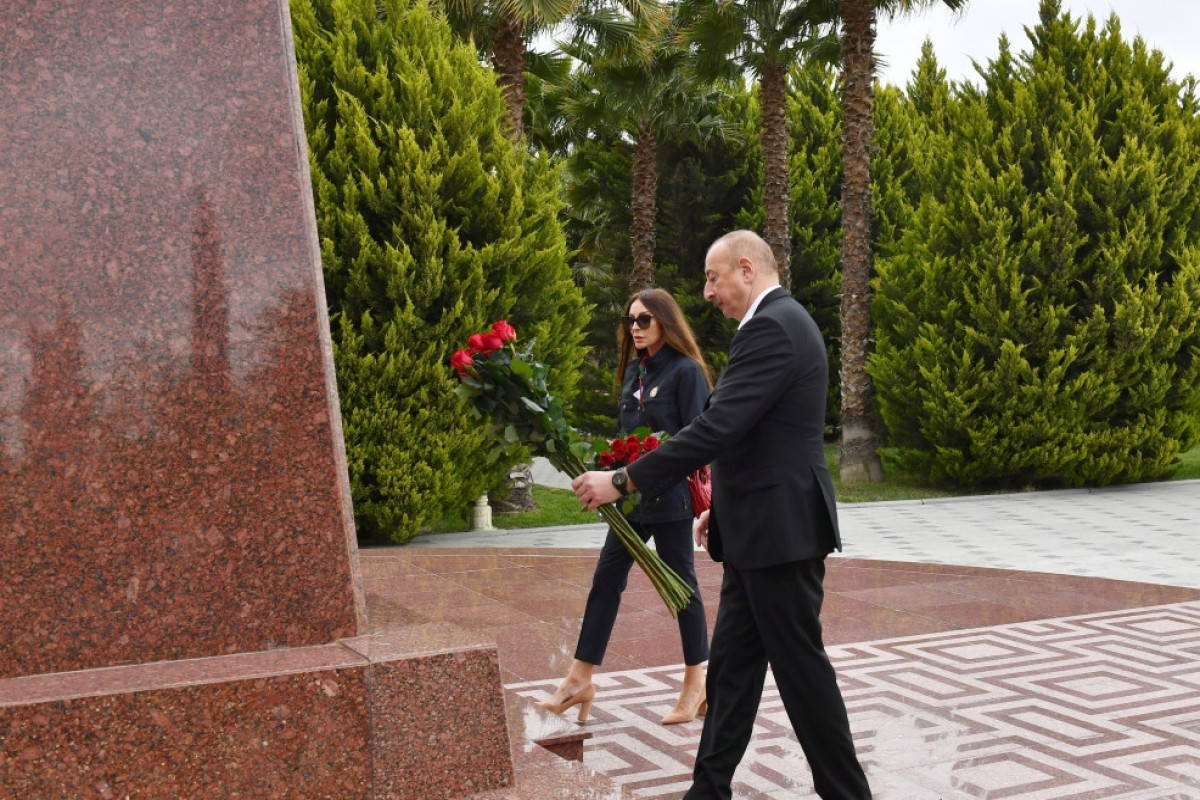 Президент Ильхам Алиев и Мехрибан Алиева совершили поездку в Сальянский район