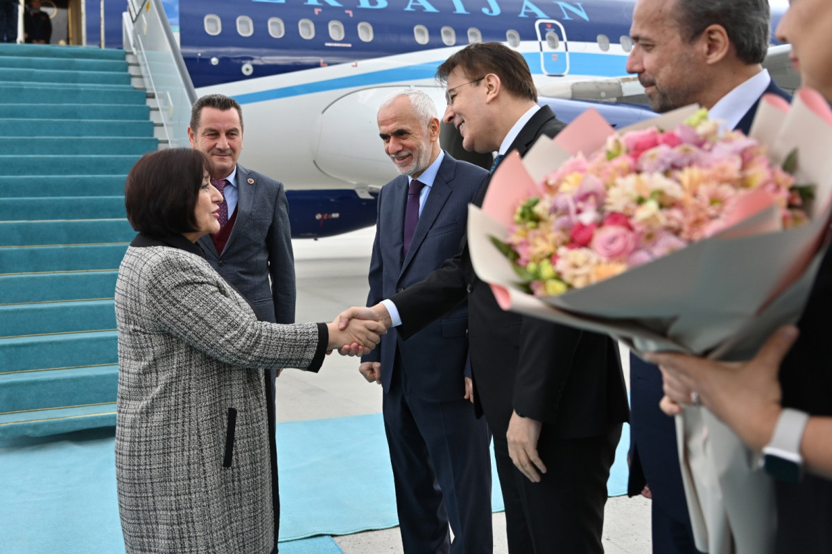 Сахиба Гафарова прибыла с рабочим визитом в Турцию