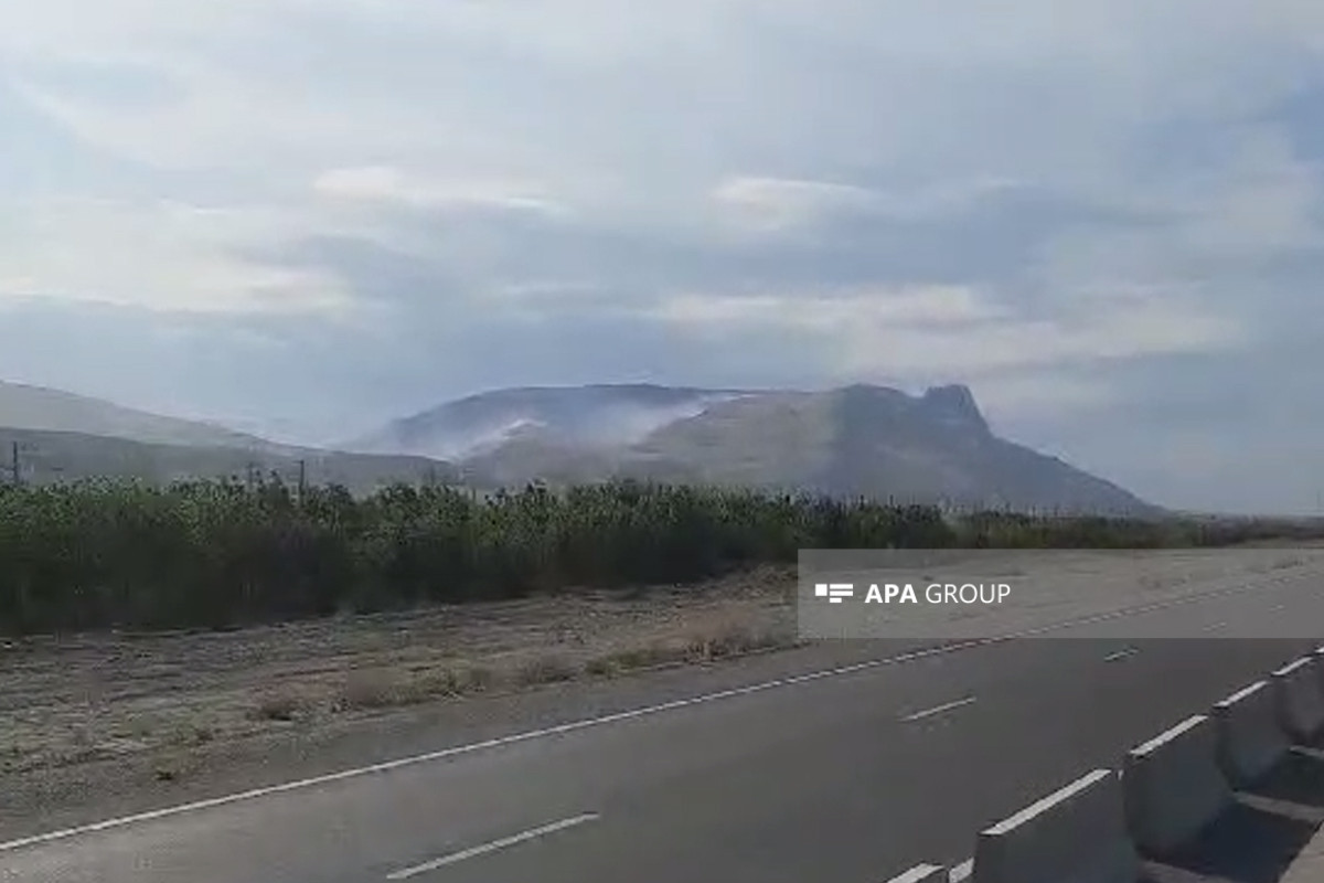 В горной местности Сиязаньского района  начался пожар