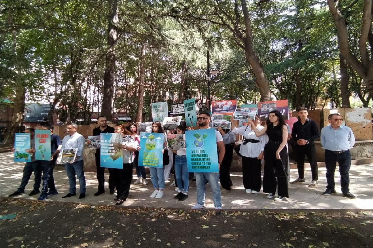 Азербайджанская община Грузии провела мирную акцию протеста перед офисом ООН в Тбилиси