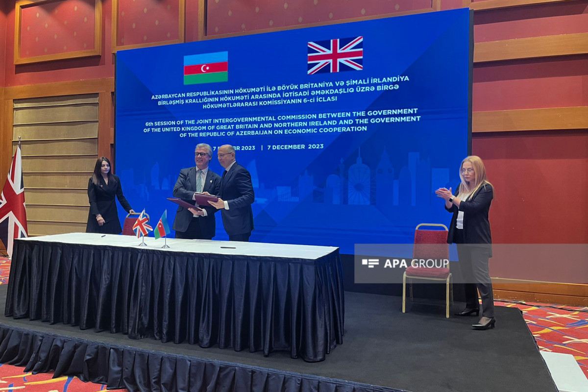 Подписан протокол шестого заседания азербайджано-британской межправкомиссии - ФОТО 