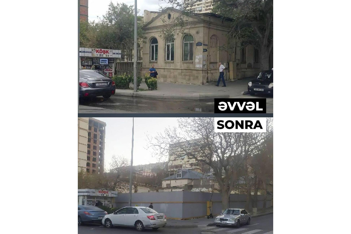 Госслужба: Снесенное в Баку здание не было зарегистрировано в качестве исторического памятника