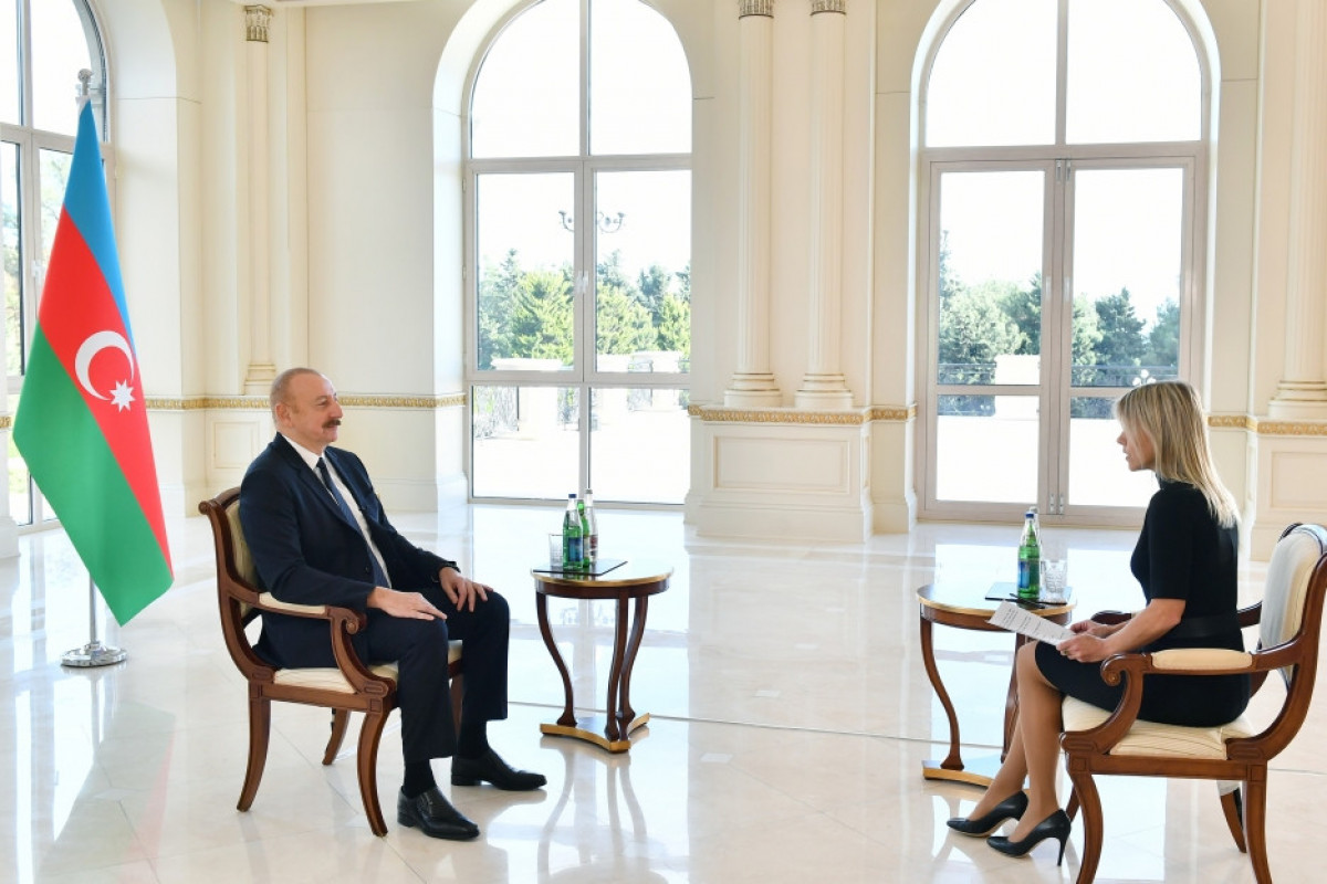 Президент Азербайджана Ильхам Алиев дал интервью телеканалу  «Евроньюс»-ОБНОВЛЕНО 