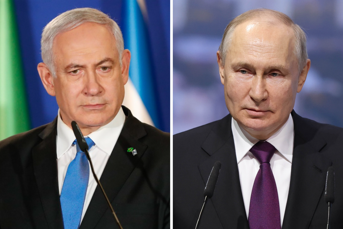 Биньямин Нетаньяху, Владимир Путин