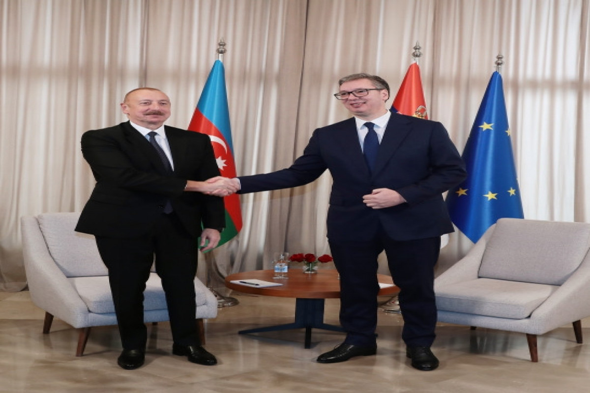 Президент Азербайджана Ильхам Алиев провел встречу в расширенном составе с президентом Сербии Александаром Вучичем-ОБНОВЛЕНО 