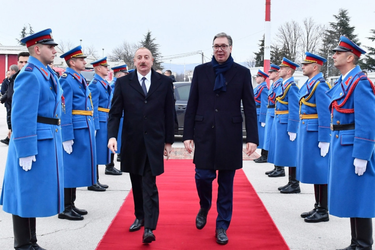 Завершился рабочий визит Президента Ильхама Алиева в Сербию