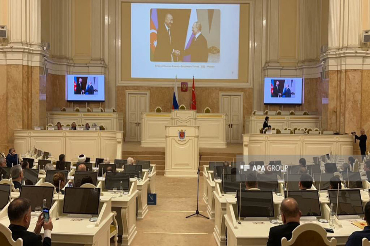 В Законодательном собрании Санкт-Петербурга состоялось мероприятие, посвященное 100-летию Гейдара Алиева-ФОТО 