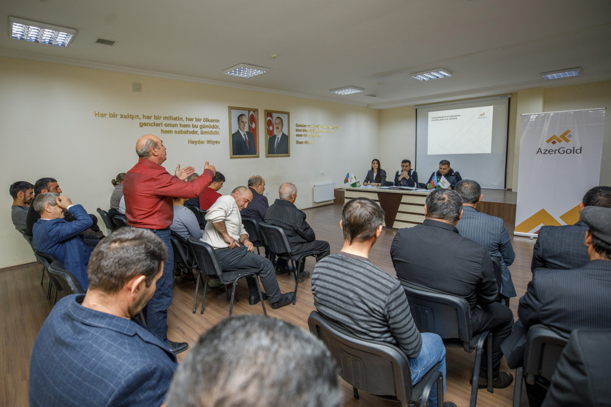 Состоялась очередная встреча комитета «AzerGold» с жителями отдаленных сел Дашкесанского района