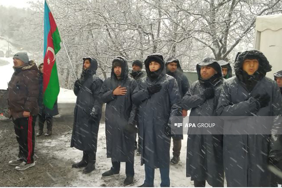 Акция на дороге Лачин-Ханкенди продолжается 75-й день-ФОТО 