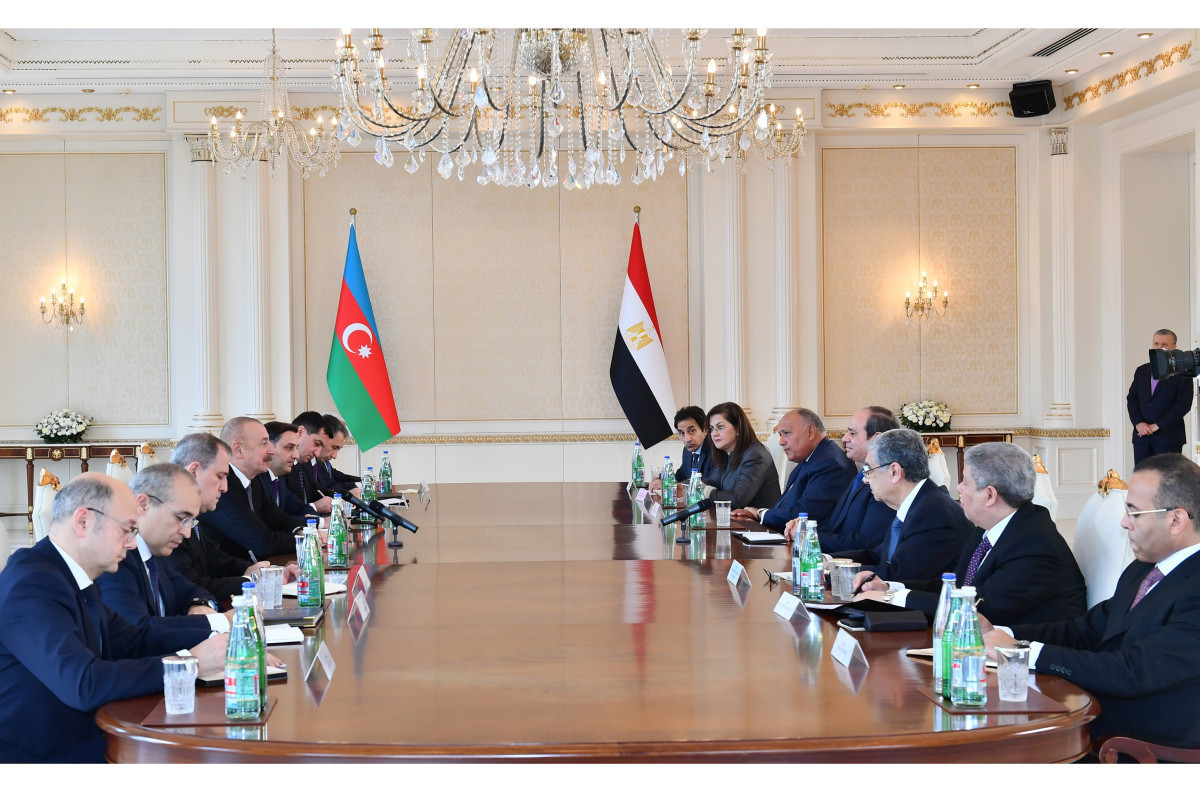 Состоялась встреча президентов Азербайджана и Египта в расширенном составе-ОБНОВЛЕНО 