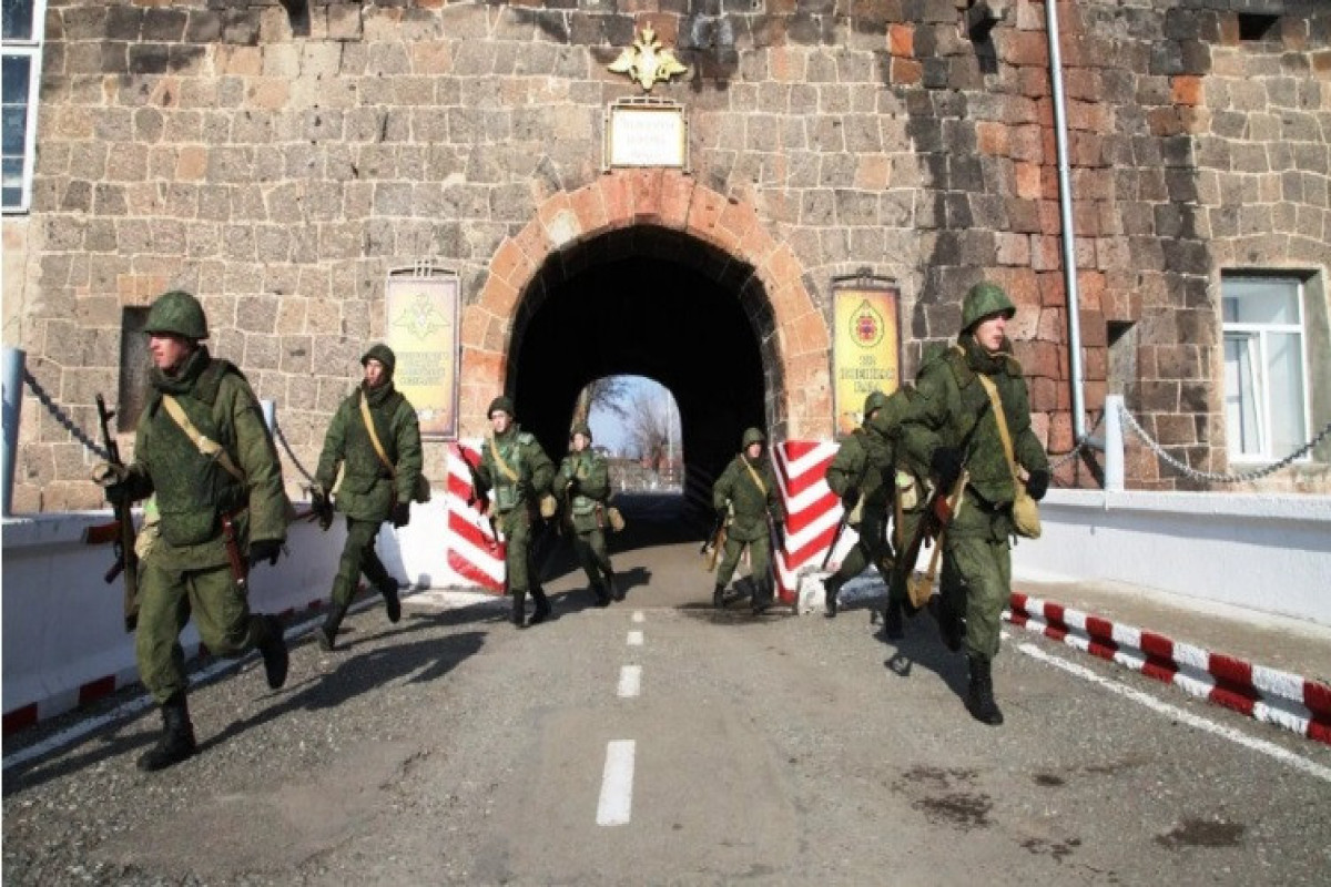 Российские военные провели тренировку в Армении