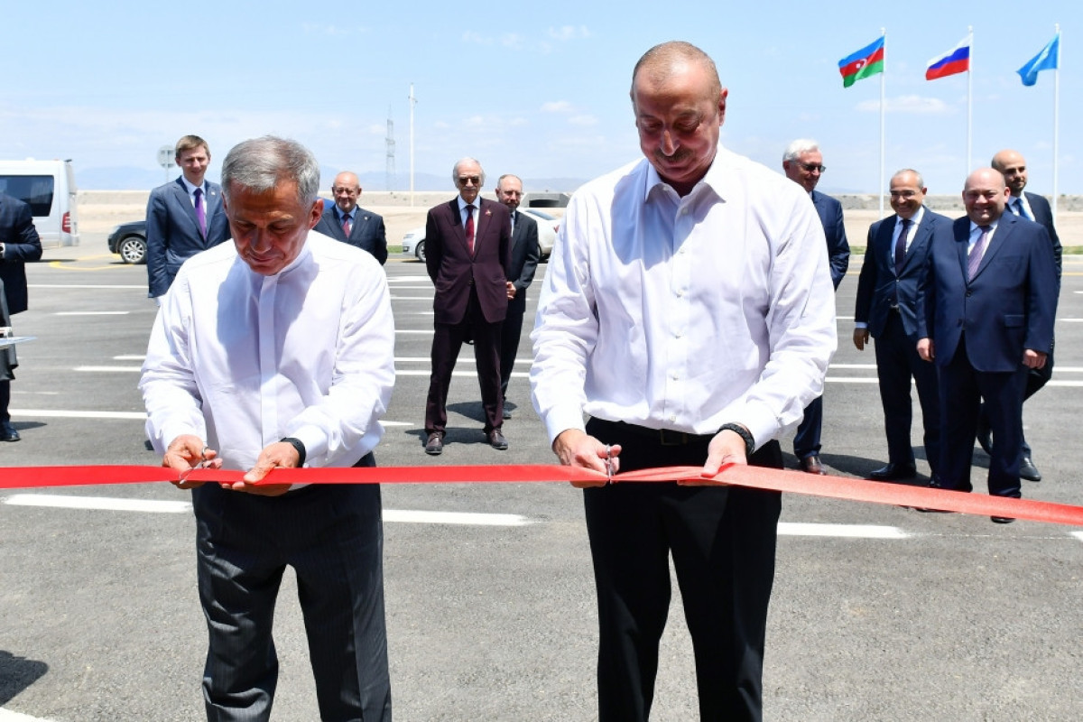 Президент Азербайджана и Раис Татарстана приняли участие в открытии ООО «Авто Лизинг Азербайджан»
