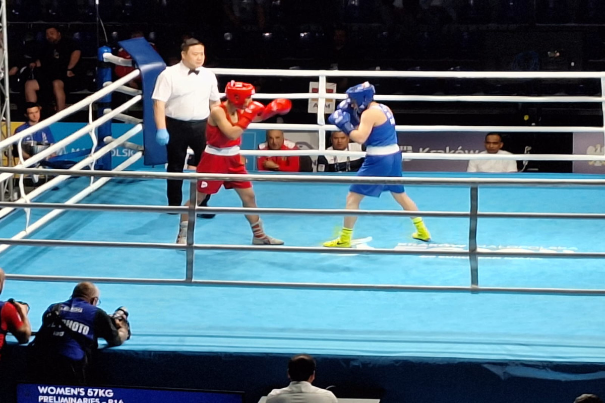 Азербайджанская боксерша одолела армянскую соперницу на III Европейских играх-ФОТО 