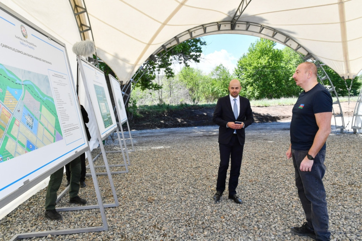 Глава государства заложил фундамент Центральной больницы Зангиланского района-ОБНОВЛЕНО 
