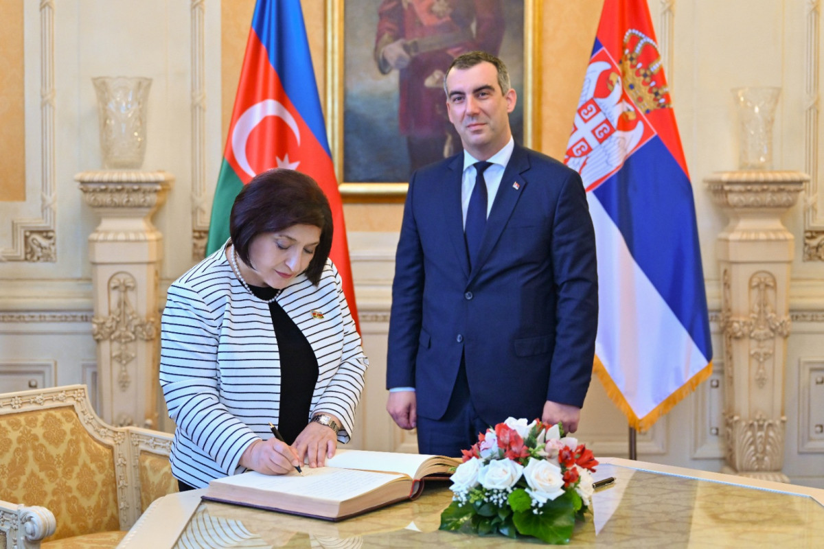 Сахиба Гафарова встретилась с председателем Народной скупщины Сербии-ФОТО 