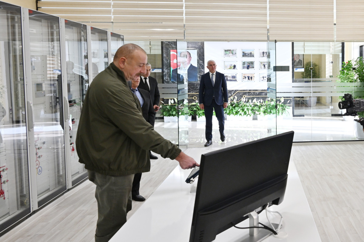 Президент Ильхам Алиев открыл городскую подстанцию «Лачин»-ФОТО 
