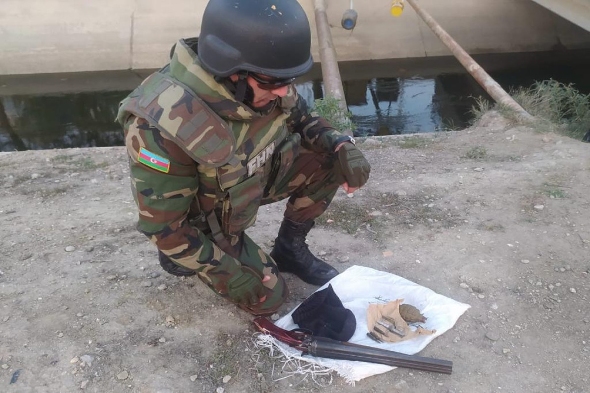 В бакинском поселке обнаружены  боеприпасы и оружие-ВИДЕО 