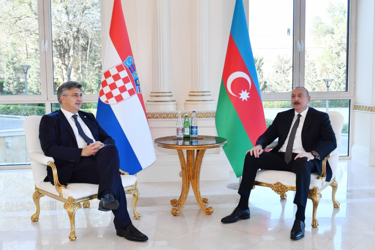 Состоялась встреча Президента Азербайджана с премьер-министром Хорватии в расширенном составе - ОБНОВЛЕНО-2 