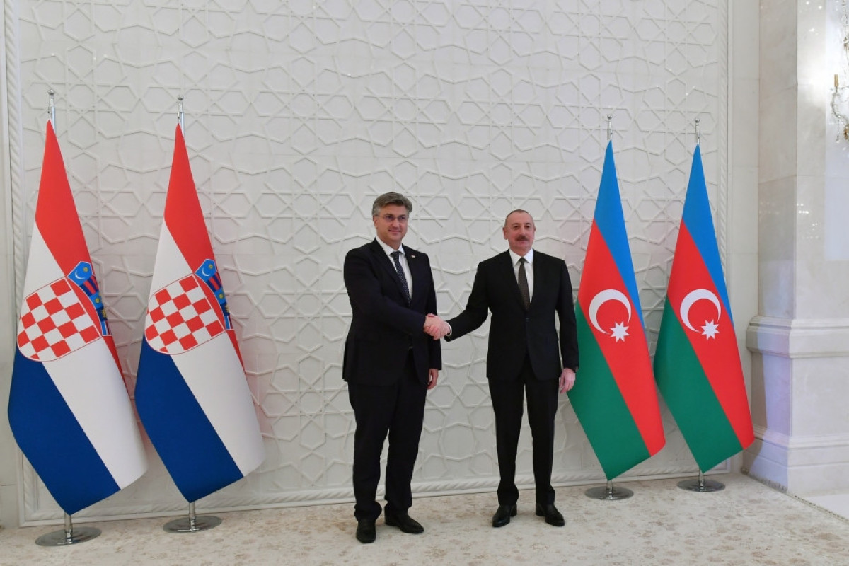 Состоялась встреча Президента Азербайджана с премьер-министром Хорватии в расширенном составе - ОБНОВЛЕНО-2 