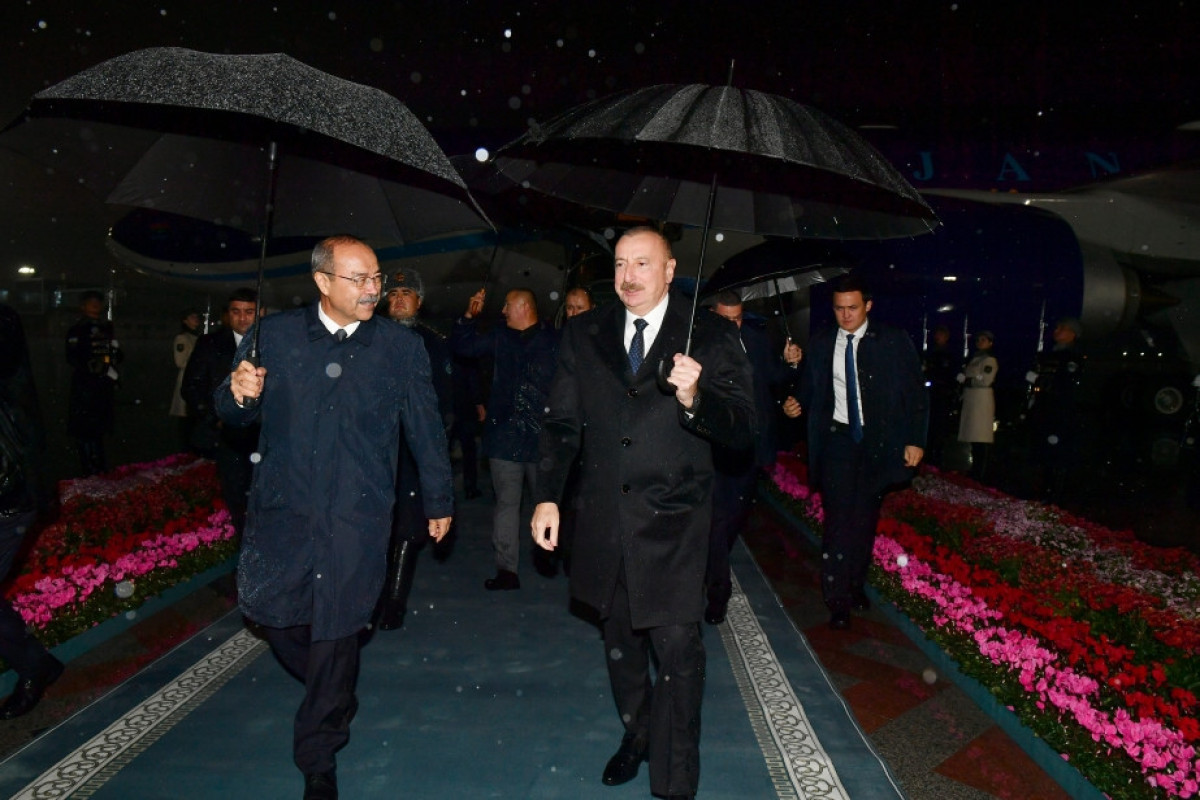 Президент Азербайджана Ильхам Алиев совершил визит в Узбекистан-ФОТО 