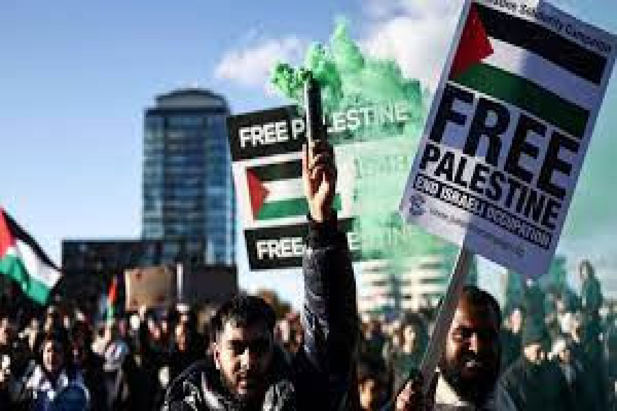 В Брюсселе прошел марш в поддержку Палестины