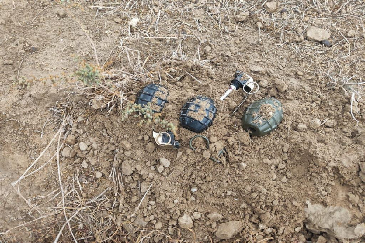 В Абшеронском районе возле озера обнаружены ручные  гранаты - ФОТО 