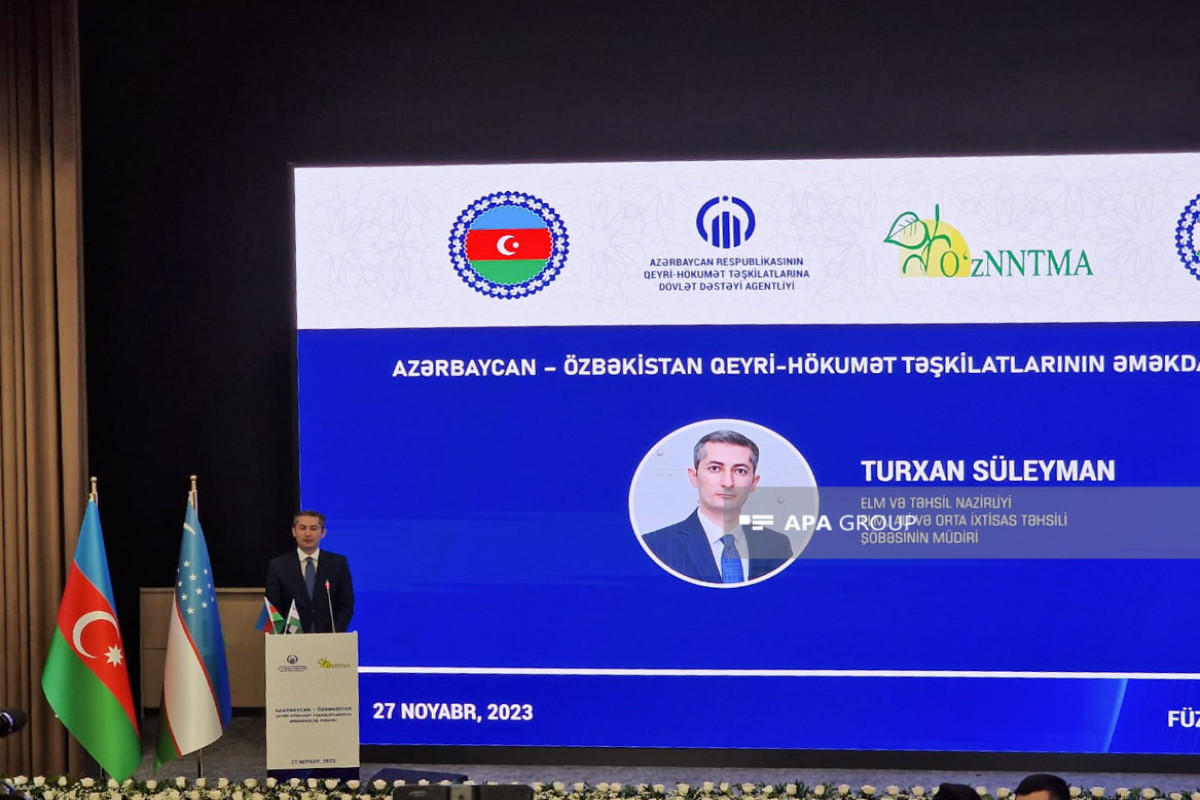 В Физули состоялся форум сотрудничества азербайджанских и узбекских НПО-ФОТО-ОБНОВЛЕНО-1 