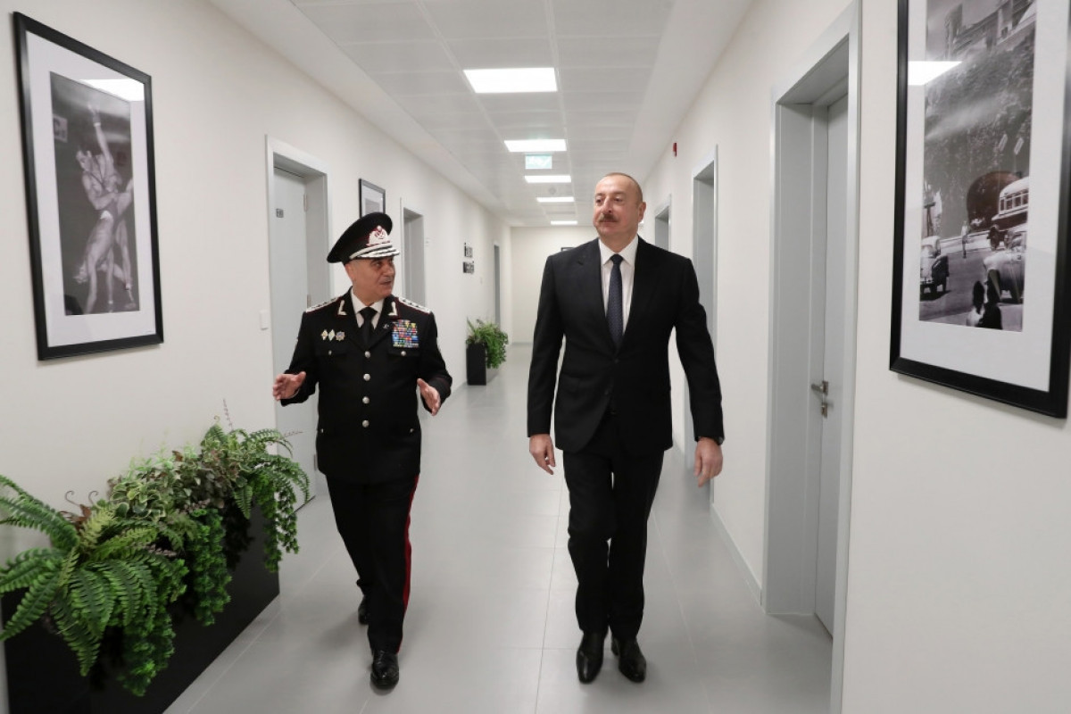 Президент Азербайджана принял участие в открытии новых административных зданий СГБ