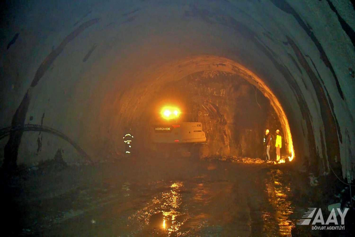 В Муровдагском тоннеле завершена большая часть земляных  работ-ФОТО 