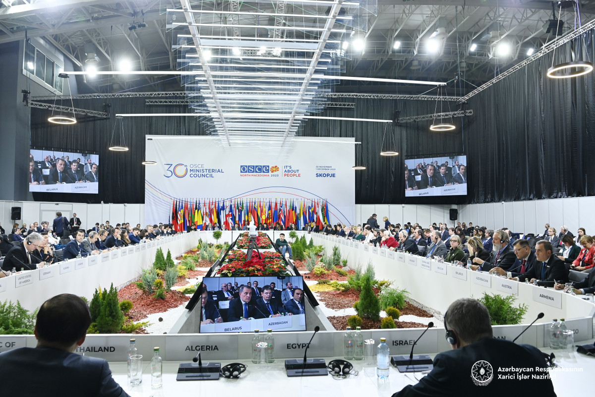 Джейхун Байрамов выступил на 30-м заседании Совета министров ОБСЕ-ФОТО 