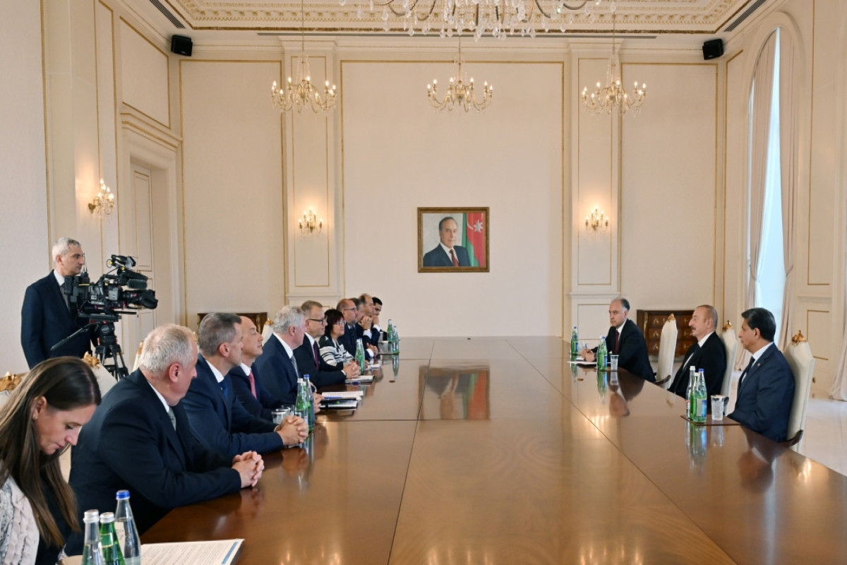 Президент Ильхам Алиев принял спикера парламента Словакии