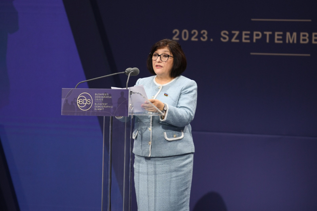 Сахиба Гафарова рассказала на Будапештском демографическом саммите о Ходжалинском геноциде-ВИДЕО 