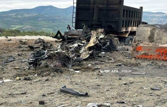 Распространены страшные кадры минного террора армян против сотрудников «Azəravtoyol» - ФОТО 