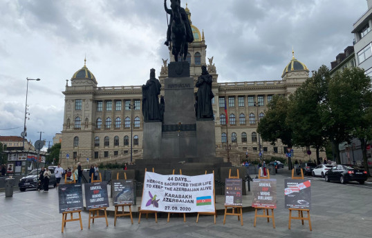 В Праге прошла выставка-акция, посвященная минному террору Армении -ФОТО 