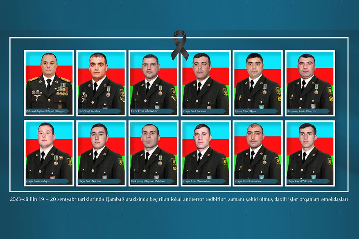 Обнародован список военнослужащих МВД, погибших в ходе локальных антитеррористических мероприятий в Карабахе - ВИДЕО 